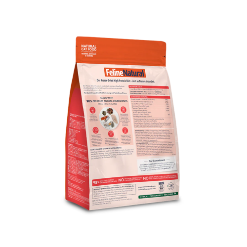 F9 Feline Natural 320g ((Chicken & King Salmon Feast)) Freeze-Dried Cat Food 凍乾脫水貓糧 雞肉三文魚盛宴 320克 (F9-CS320) 原裝行貨